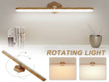 Wall Lights for Bedroom Battery Operated Wall Sconce Lamp Vanity Light Magnetic Wooden Wireless V1189-LWWAL-20260401-05300