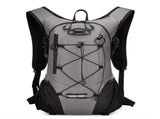 Grey Large-Capacity Storage Backpack, featuring a main compartment with multiple organized pockets V1102-SJBB006