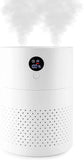 Portable Cool Mist Humidifier 2 Liter Capacity Rechargeable Battery Powered 2 Misting Modes Led V1258-DP02-C-937