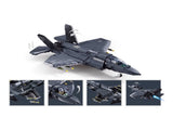 Sluban B1361 Model Kit 144 F35 Lightning Stealth Fighter Jet Plane Modern USAF Air Force Build SLB1361