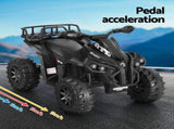 Rigo Kids Ride On Car ATV Quad Motorbike Storage Rack Electric Toys 12V Black RCAR-MBIKE-ATV-L-BK