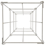 Tomato Cages, 30 x 30 x 117 cm, 5 Packs Square Plant Support Cages, Silver PVC-Coated Steel Tomato V952-FXKZDFQZZ1246265OV0