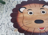 Hand Carved Children's Table Wooden LION Theme V277-HCCTWLT