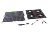 Solar Panel Fan Kit Waterproof Monocrystalline Silicon Solar Fan 4 Ports Ventilator Exhaust Fan for V1294-YM0716-3114220061511