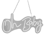 Oh Neon Sign Acrylic USB Powered Wall Decor Neon Light for Bar Wedding Holiday Party Birthday V1294-YM0706-3119230136412
