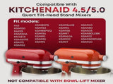 Flat Beater Compatible with KitchenAid 4.5-5 Quart Tilt-Head Stand Mixer,Stainless Steel Paddle V1370-AZ4-08220