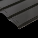 12 PCs Corrugated Roof Sheets Profile Galvanized Metal Roofing Carport Black V63-844551