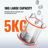 Jewelry Polisher Tumbler, 11lbs/5kg Capacity Mini Rotary Tumbler Machine with 0-60 Minutes Timer, 5 V952-WSPGJCSSDK5KG4QEZV3