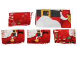 Christmas Tablecloth Chair Covers Set for Home Kitchen Dining Room Festive DecorationRed Santa Claus V1294-YM0901-3117200150211