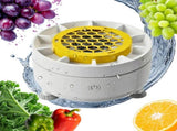 2 Sets New Produce Cleaner Machine, Fruit and Vegetable Washing Machine for Kitchen, Food Friendly V1107-122-59790-WHT-2SET