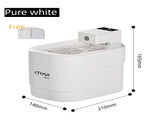 Pure White Smart Motion Sensor Wireless Pet Water Fountain - 2L Cordless Quiet Automatic Water V888-ELOSUNG55265-2