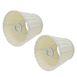 Fabricshade Beige Silver Edge Craft European Style Simple Shade for E14 Screw Candlestick V1294-YM0710-3119210205011