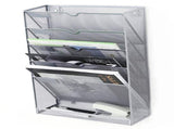 5 Tier Wall File Organizer Vertical Placement Glossy Edges Wall Mount File Holder with Hanging Hole V1294-YM0512-3117220266312
