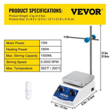 VEVOR Magnetic Stirrer Magnetic Stirrer Magnetic Aluminum Panel Magnetic Stirrer Hot V952-SH-2CLJBQTZ000001V3