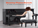 Piano Bench, Keyboard Piano Chair with 19.3"-22.8" Adjustable Height, Padded Cushion, Storage V952-DCWXGQZDSMKDIXZ9TV0