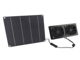 Solar Exhaust Fan Kit 15W Monocrystalline Silicon Solar Panel Exhaust Intake Cooling Ventilation Fan V1294-YM0901-3111250015611