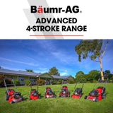 BAUMR-AG 18" 150cc Lawn Mower, 8 Heights, Steel Deck, Cup Holders, 4-Stroke Petrol Lawnmower - 730EX V219-MOWPPRBM18PA