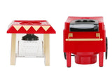 Red Retro Model Automatic Popcorn Machine Household Corn Popper for Party Birthday GiftEU Plug 220V V1294-YM0901-3113210087911