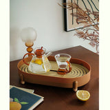 Tea Tray Simple Double Layer Pure Color Uniform Draining Holes Detachable Design Plastic Tea Tray V1294-YM0716-3118220141412