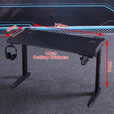 D2105 140cm Gaming Desk Desktop PC Computer Desks Desktop Racing Table Office Laptop Home AU V255-D2105-140
