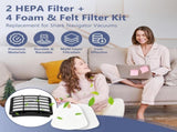 2 HEPA 4 Foam & Felt Filters for Shark Navigator Lift-Away NV350, NV351, NV352, NV355, NV356E, V1189-LWWAL-20260327-05113