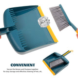 Handheld Broom and Dustpan Set in Green, PP Material for Quick and Easy Cleaning, Compact 1 Set V1366-AZ2-W-21079