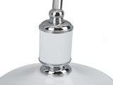 Bankers Table White Glass Vintage Style Desk with Retro Pull Chain Switch Reading Table V1294-YM0901-3119240001511