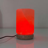 USB Colour Changing Salt Himalayan Lamp - Cylinder Shape Pink Rock LED Light V238-SUPDZ-43047464134