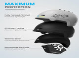 OutdoorMaster Children's Ski Helmet, Snowboard Helmet for Boys & Girls, Robust PC Shell & EPS Foam, V1168-KID-SKI202-GR-XS