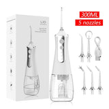 portable electric water flosser, USB charged oral irrigator, oral care Australia, dental hygiene, V1102-110-14855-PNK-SET