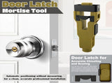Green Door Latch Mortise Tool Professional Stainless Steel & ABS Installation Kit for 1-3/4" or V1107-CS-MSSCGJ