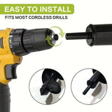 High-Strength Steel Garden Auger Drill Bit for Planting and Digging-Black V1107-119-BLA-38998