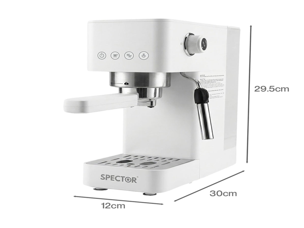 Spector Espresso Coffee Machine Maker 20 Bar Milk Frother Cappuccino ...