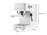 Spector Espresso Coffee Machine Maker 20 Bar Milk Frother Cappuccino Latte Cafe COFF1006-WH-AU
