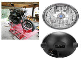 LED Headlight Modified Retro Round Motorcycle Head Front Light Assembly Headlamp 250 VT250 CB400 V1366-AZ2-W-08016