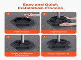 RV Leveling Pads, 4-Pack Rubber Trailer Jack Pads, Each with 5000 lbs Capacity, Jack Stabilizer V952-FXBDSJT15YC1UPSHJV0