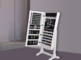 Levede Mirror Jewellery Cabinet Makeup JB1002-WH