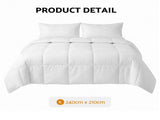 Giselle Bedding King Quilt, 200GSM Summer Duck Down Feather Doona Insert QUILT-DFD-200-K