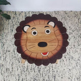 Hand Carved Children's Table Wooden LION Theme V277-HCCTWLT