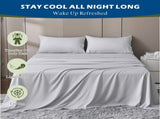 4 Piece Hotel Bamboo Cooling Sheet Set -Ultra Soft 2000TC Breathable Bed Sheets Set with 37 V1317-ZXW9-AUD-4JT-YH