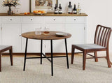 Levede Dining Table Round Kitchen 4 Person Coffee 80cm CH1168-BR-AU