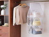 Hanging storage shelf - Closet organizer - Wardrobe organizer - 6 compartments - Suitable for V1188-MS-313-1104