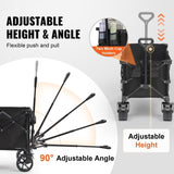 VEVOR Collapsible Folding, 150 L Beach Cart with All-Terrain Wheels, Heavy Duty Folding V952-ZDHYBXSSTCHSMSR84V0