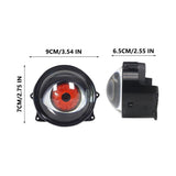 Evil Eye LED Dynamic Headlight, Universal LED Lens Light for Car Motorcycle Modification, 2 PC, V1369-AZ3-W-10278