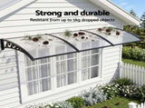 Instahut Window Door Awning 0.8mx3m Transparent AWN-08X3-CLR