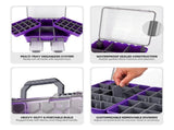 Upgraded Large Capacity Waterproof Floating Tackle Box with Rod Holder, Airtight Organizer with V1107-CS-OLGPFGG6