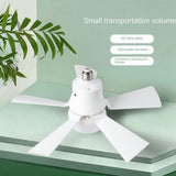 2X Fan Light with Remote, Ceiling Fan with 3-Speeds, Dimmable LED, E27 Base, Cordless Light V1192-AZ-W-22688