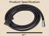 Trailer Wiring Harness,7 Pin Plug,7 Way Wire,6-Feet,Designed for RV Trailers, caravans, Food Vans V1259-DP01-A-5717