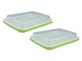 Sprouting Tray Transparent Lid Dense Small Holes Fine Workmanship Plastic Material Seed Sprouter V1294-YM0715-3111210450011