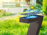 Black Outdoor Garden Pathway Lights Set Of 6 Garden Lighting Outdoor Illumination V1347-124-BLA-35144